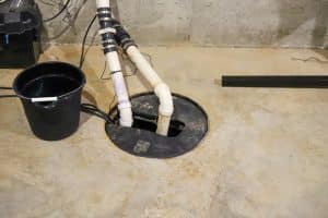 sump pump in basement